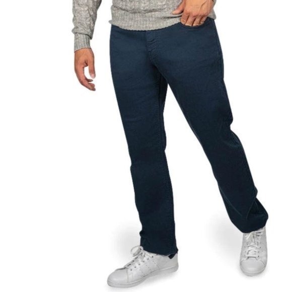 Jachs New York Men's Straight Fit Mid-Rise 5 Pocket Traveler Pant - Picture 1 of 3